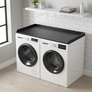 SpaceAid Washer Dryer Countertop: Practical Laundry Wood Shelf for Tidy Storage