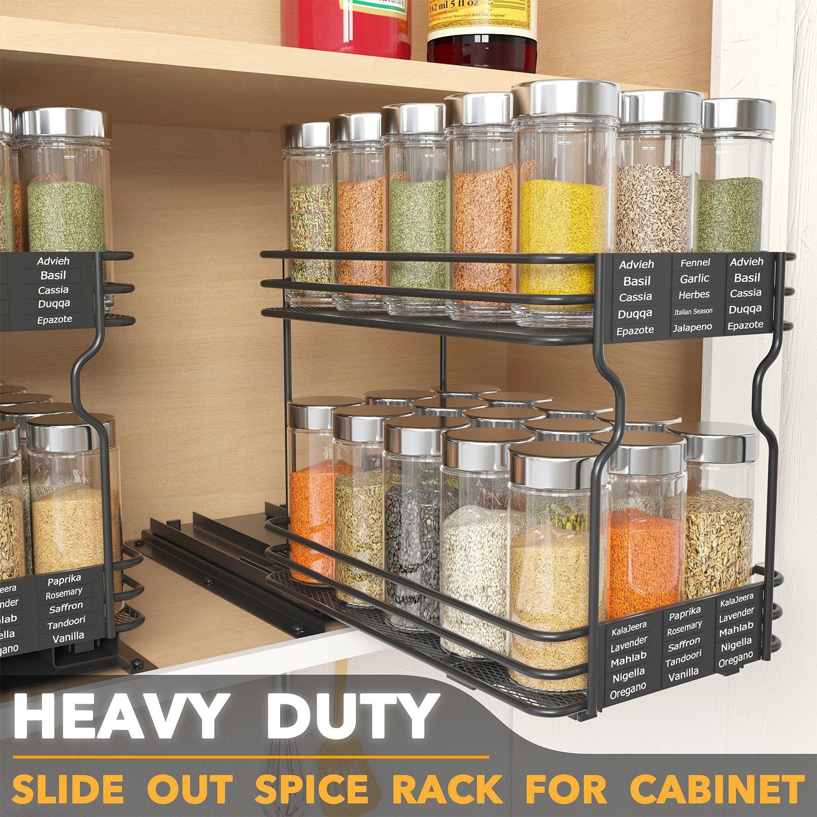 slide out spice rack
