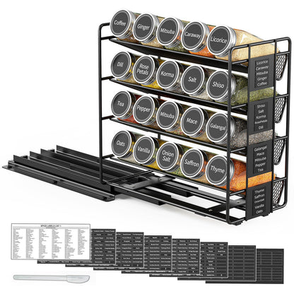 pull out spice rack organizer