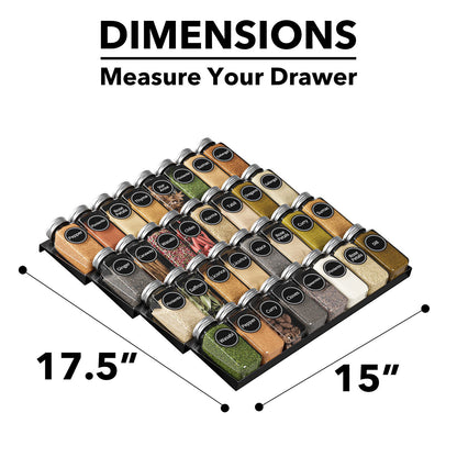 SpaceAid kitchen drawer spice organizer