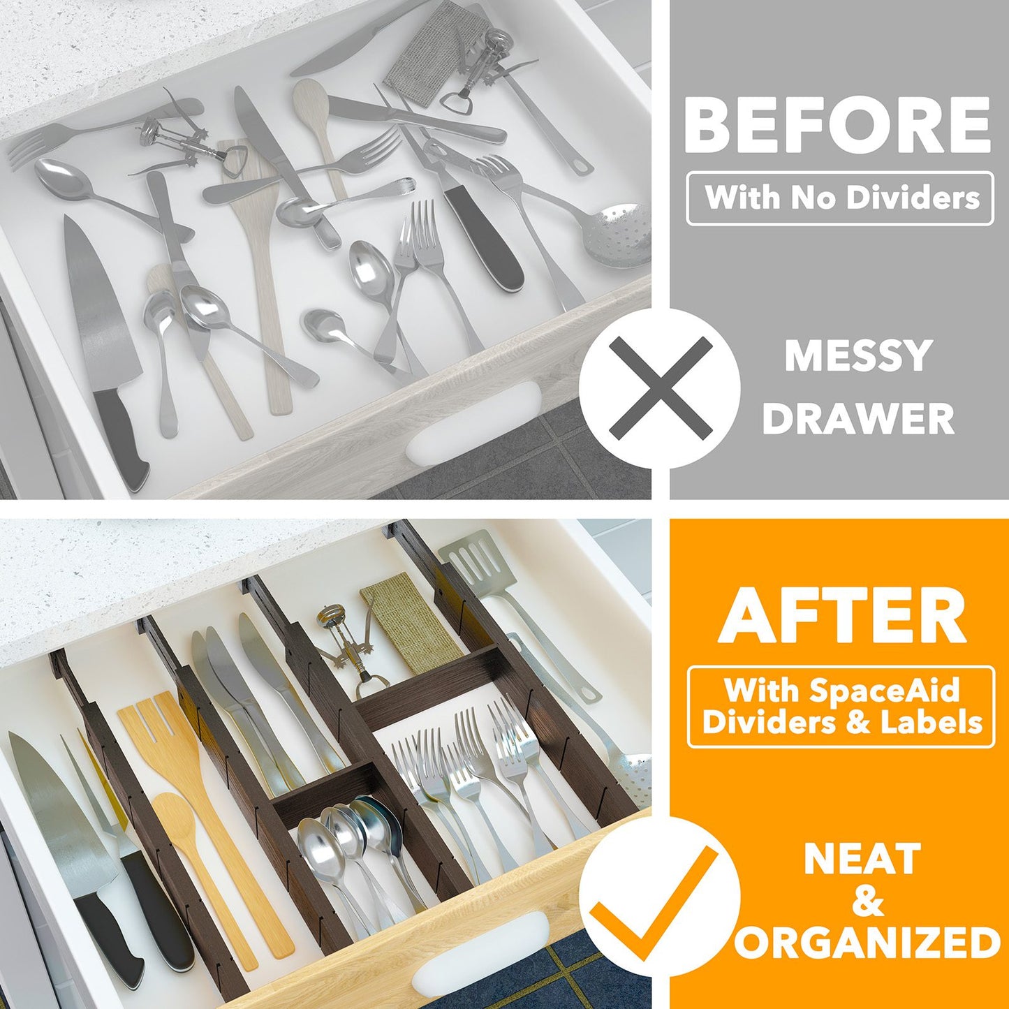 bamboo drawer divider