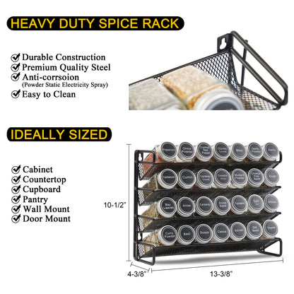 Cabinet Spice Rack Organizer