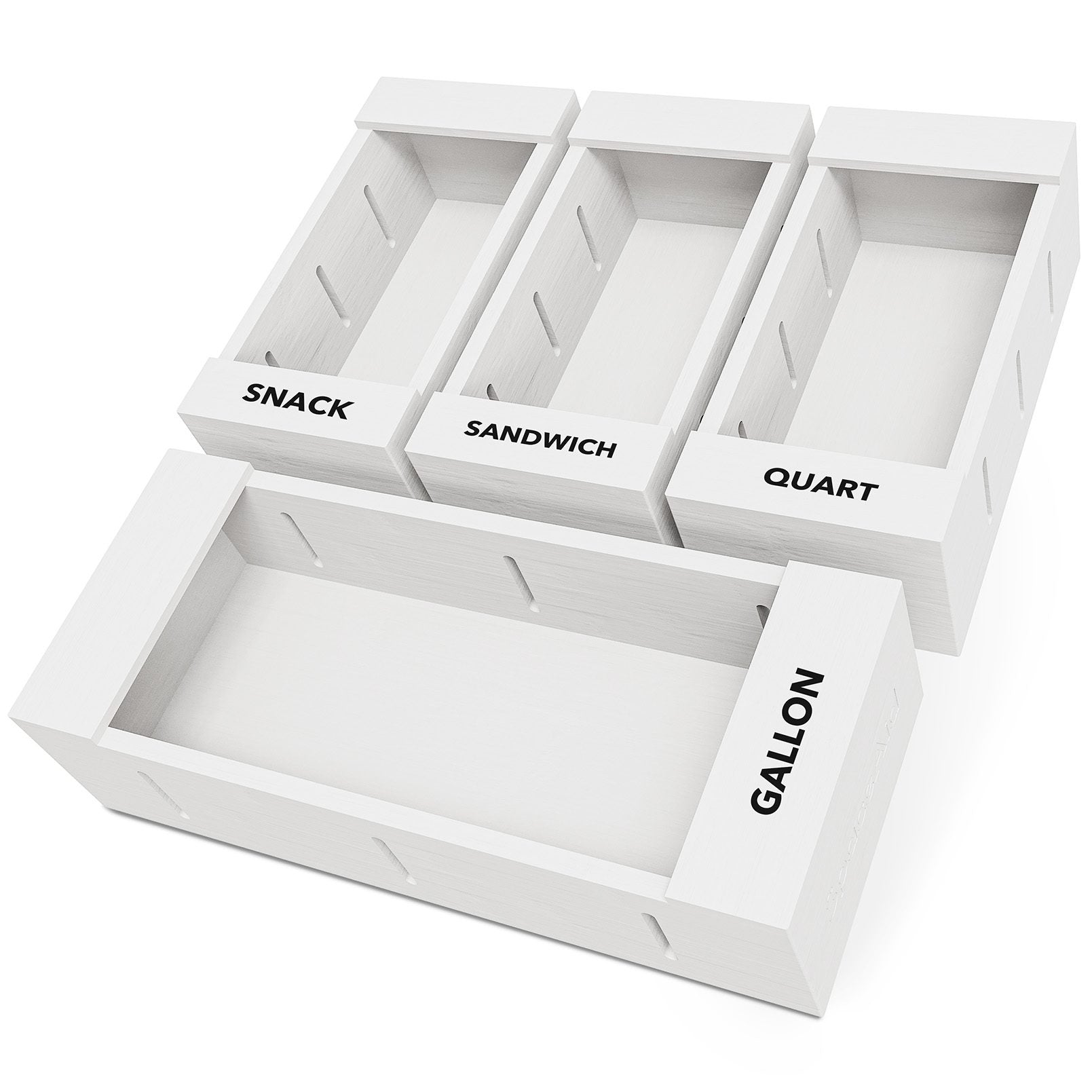 SpaceAid bamboo storage bag organizer