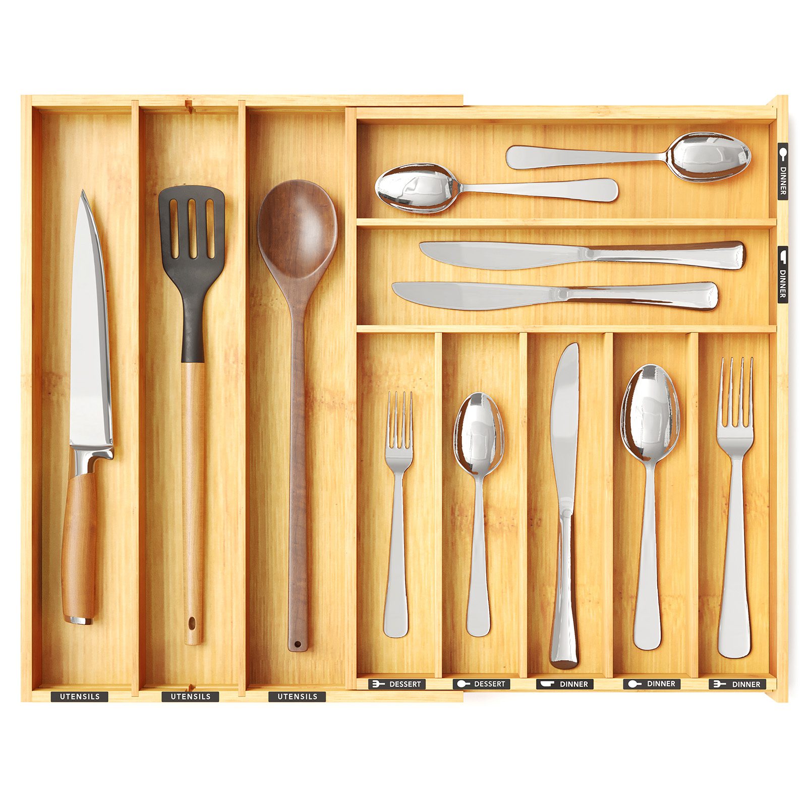 expandable silverware organizer