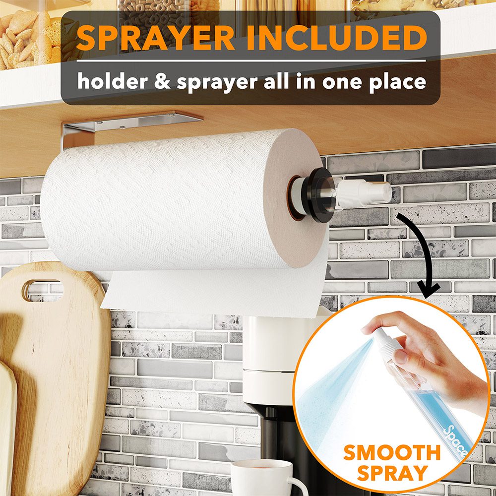 Paper towel holder under cabinet