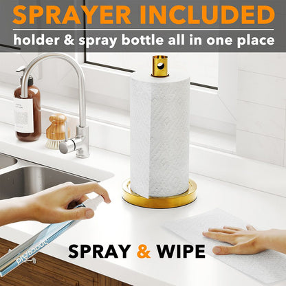 gold paper towel holder