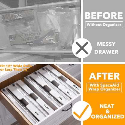 foil and plastic wrap organizer