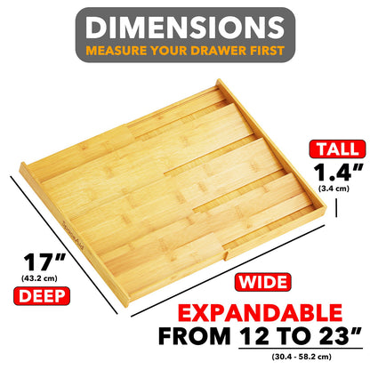 Bamboo 4 Tier Drawer Spice Organizer