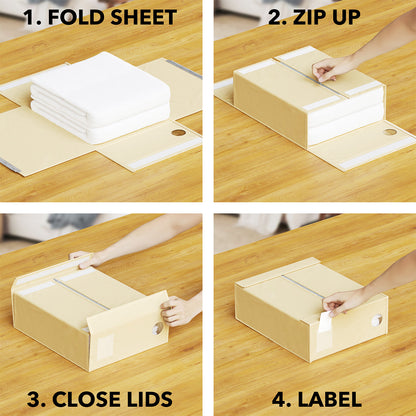 Foldable Bed Sheet Organizer