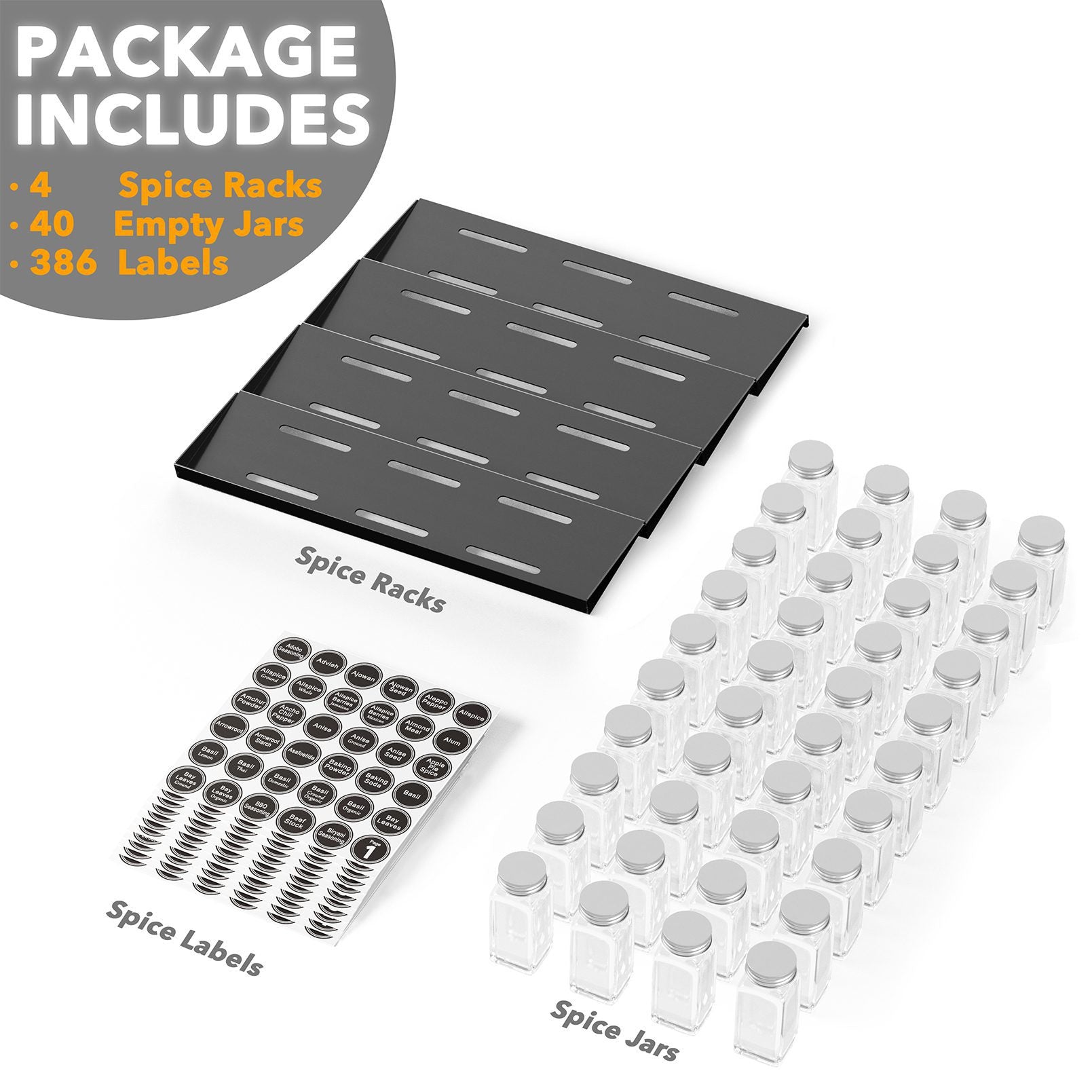 SpaceAid kitchen drawer spice organizer