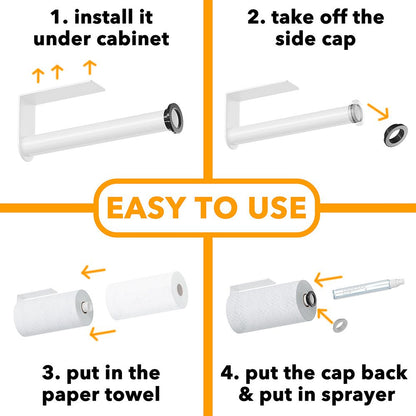 SpaceAid white paper towel holder