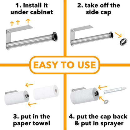 Paper towel holder under cabinet
