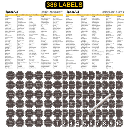 empty glass spice bottles with labels