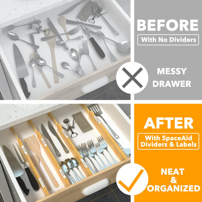 Bamboo Drawer Organizer