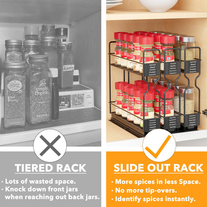 pull out spice rack