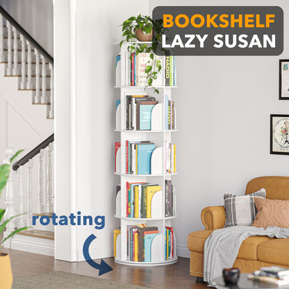 5 Tier Rotating Bookcase