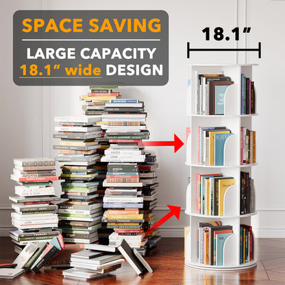 4 Tier Rotating Bookshelf 