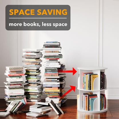 2 Tier Revolving Bookcase