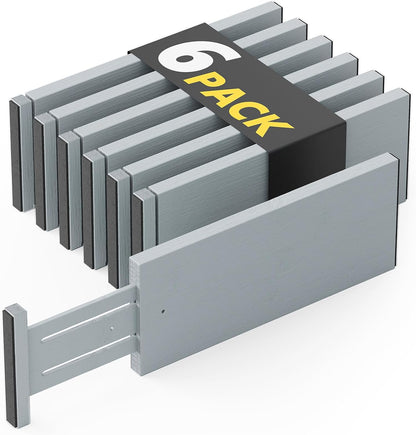 6 Pack 4.65“ High Drawer Organizer Gray