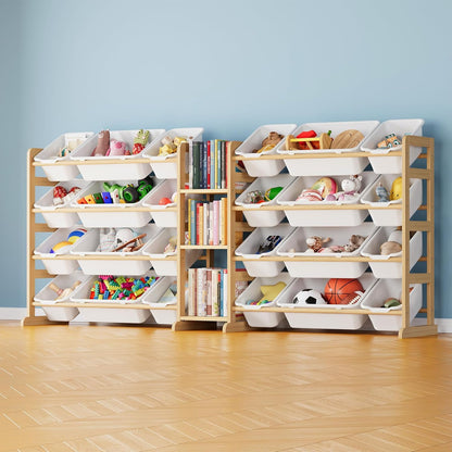 Kids Toy Storage Bins Organizer White