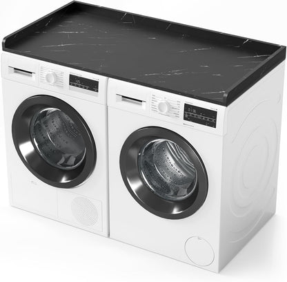 SpaceAid Washer Dryer Countertop, Laundry Wood Shelf Topper with Edge, 54"