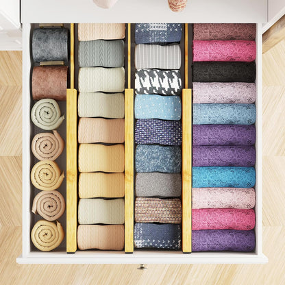 6 Pack 4.65“ High Drawer Organizer Natural
