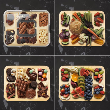SpaceAid Charcuterie Board and Serving Tray, 5 Compartments