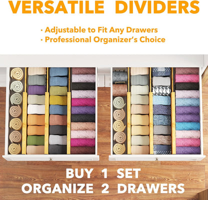 6 Pack 4.65“ High Drawer Organizer Natural