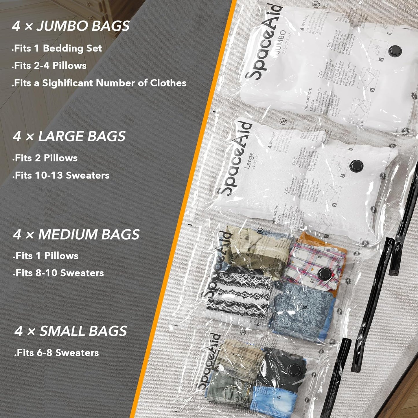 20 Pack Vacuum Bag​s