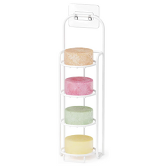 SpaceAid 4 Tier Shampoo Bar Soap Holder for Shower, White