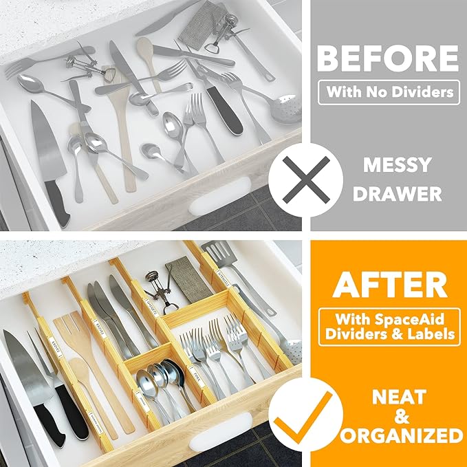 adjustable kitchen drawer dividers
