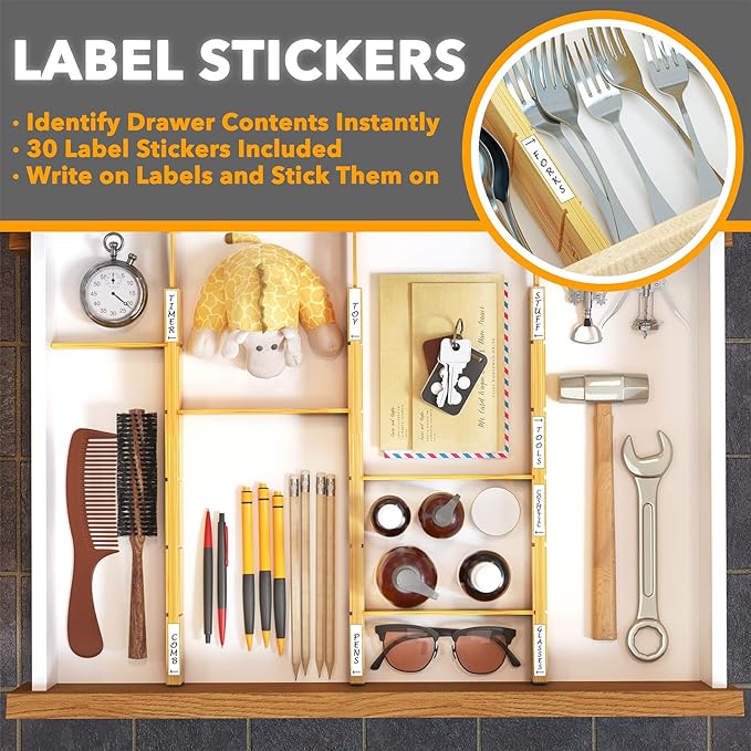 adjustable kitchen drawer dividers