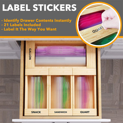 food storage bag organizer