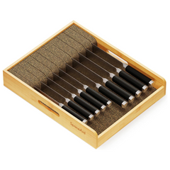 Large Bamboo In Drawer Knife Organizer, 12