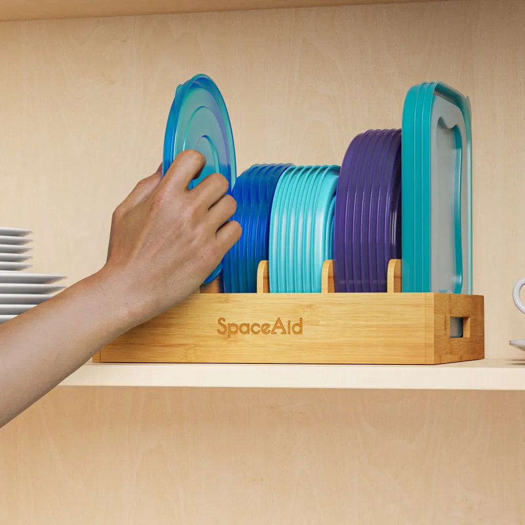 plastic lid organizer