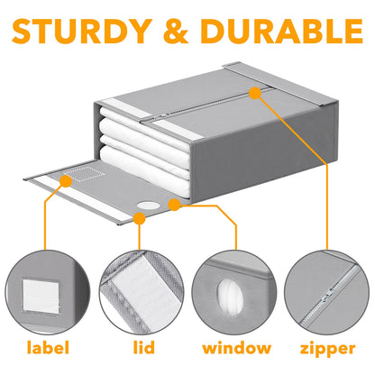 Bed sheet organizer for closet