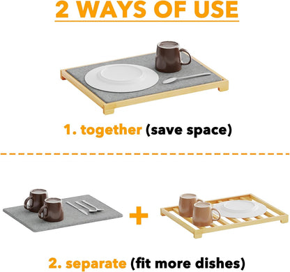 stone dish drying mat