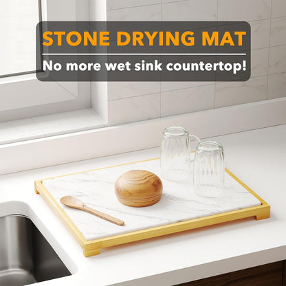 stone dish drying mat