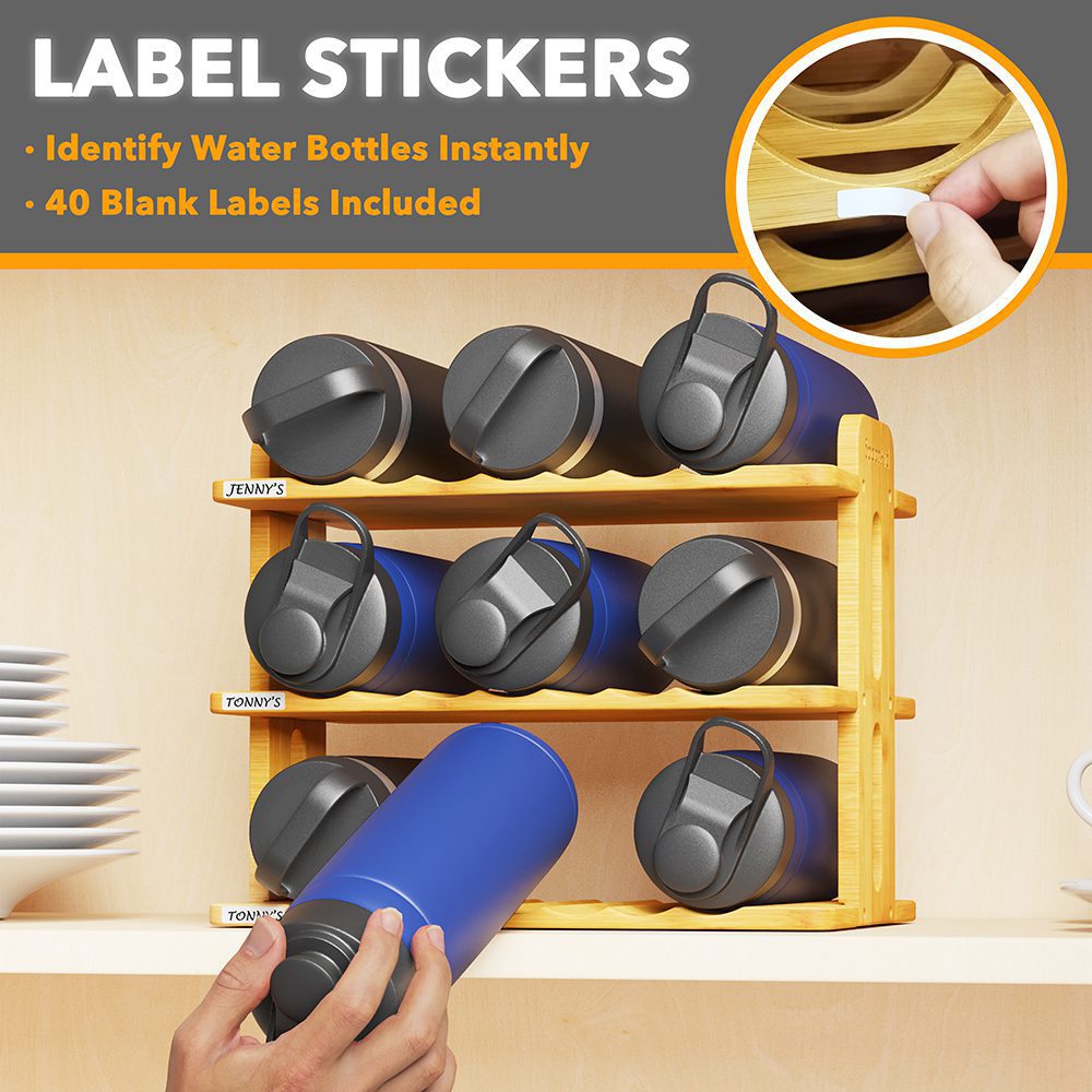 water bottle storage